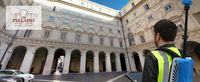 HERON - Tecnologia laser scanner per la realizzazione di un modello 3D BIM. Palazzo Chigi, Roma